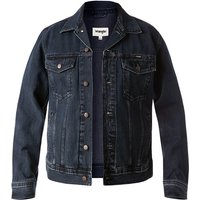 Wrangler Herren Jeansjacke blau unifarben von Wrangler