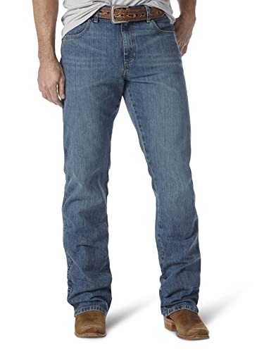 Wrangler Herren-Jeans, hohe Größe, Retro, schmale Passform, Bootcut, Wird getragen., 32W / 30L von Wrangler