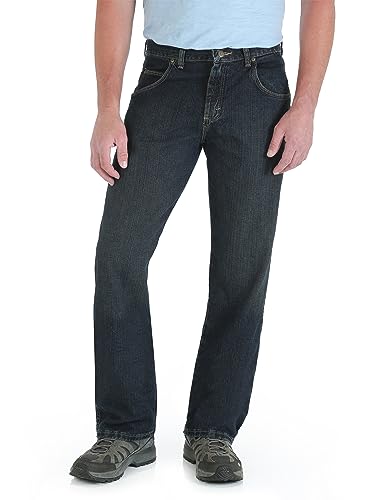 Wrangler Herren Jeans Big Rugged Wear Relaxed Straight Fit Jeans - Blau - 48W / 32L von Wrangler