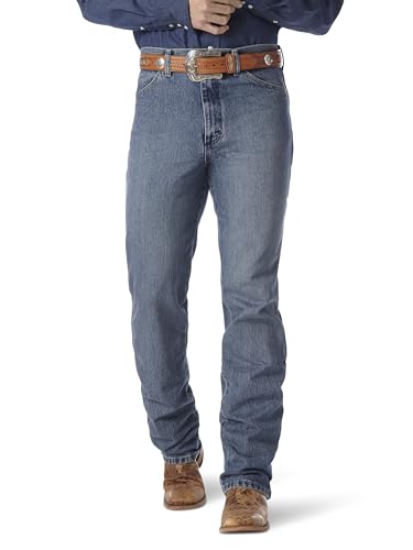 Wrangler Herren Slim Fit Cowboy-Schnitt Jeans, Rohstein, 33W / 32L Wrangler Herren Slim Fit Cowboy-Schnitt Jeans, Rohstein, 33W / 32L von Wrangler