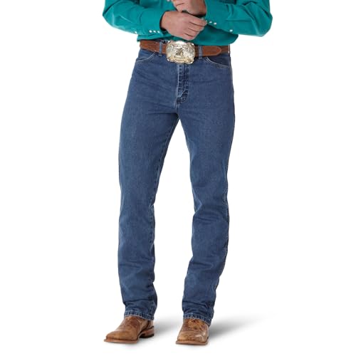 Wrangler Herren Slim Fit Cowboy-Schnitt Jeans, Stonewashed, 38W / 32L von Wrangler