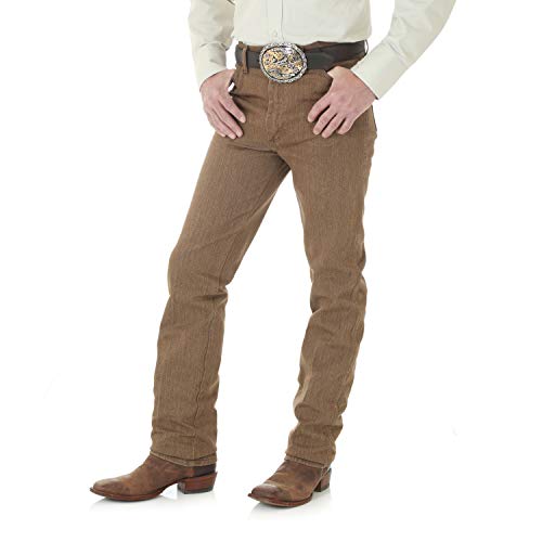 Wrangler Herren-Jeans, Cowboy-Schnitt, schmale Passform, Black Whiskey, 35W / 30L von Wrangler