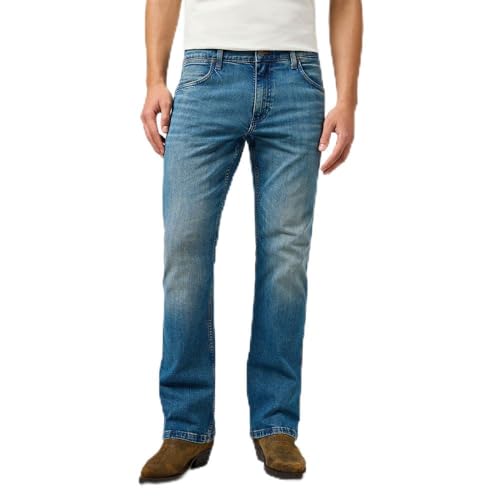 Wrangler Herren Jeans Horizon, Regular Fit, Bootcut Bein von Wrangler