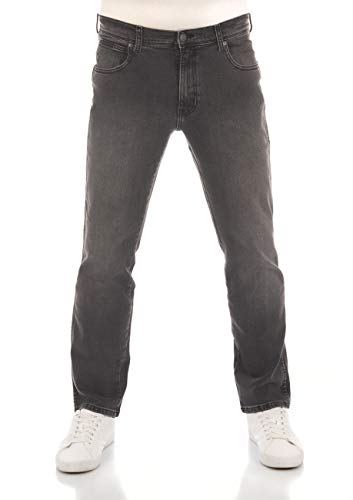 Wrangler Herren Jeans Regular Fit Texas Stretch Hose Grau Authentic Straight Jeanshose Denim Hose Baumwolle Grey w40, Farbe: Super Grey, Größe: 40W / 30L von Wrangler