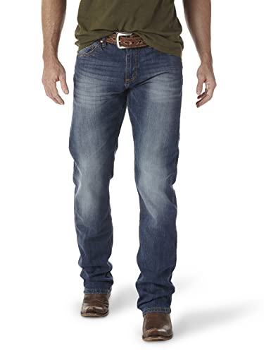 Wrangler Herren Jeans Retro Slim Fit Straight Leg - Blau - 29W / 36L von Wrangler