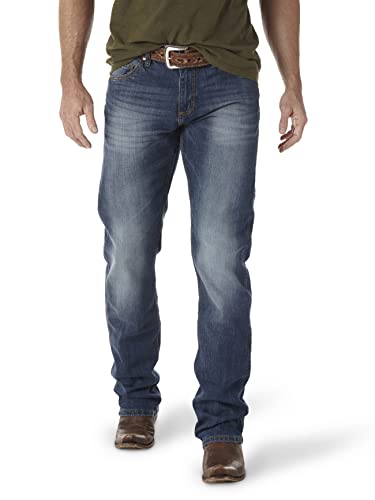 Wrangler Herren Jeans Retro Slim Fit Straight Leg - Blau - 31W / 32L von Wrangler