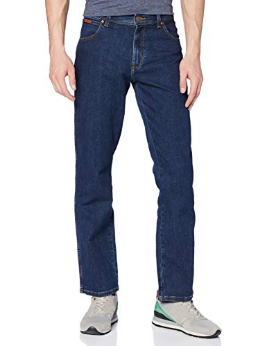 Wrangler Herren Texas Low Stretch Straight Jeans, Darkstone, 46W / 32L von Wrangler