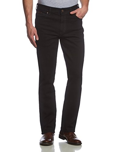 Wrangler Herren Texas Tonal Straight Jeans, Black Overdye, 50W / 34L von Wrangler