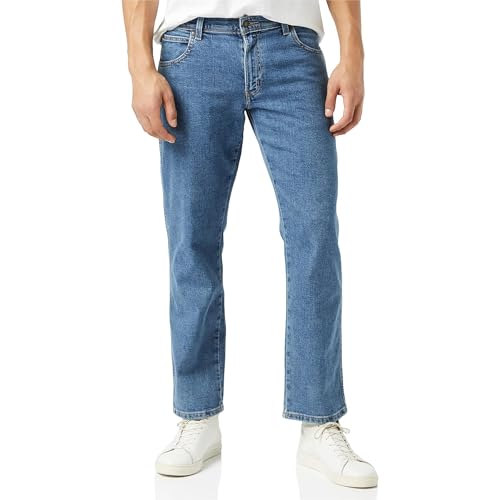 Wrangler Herren Regular Fit Jeans, Blau (Stonewash), 32W / 30L von Wrangler