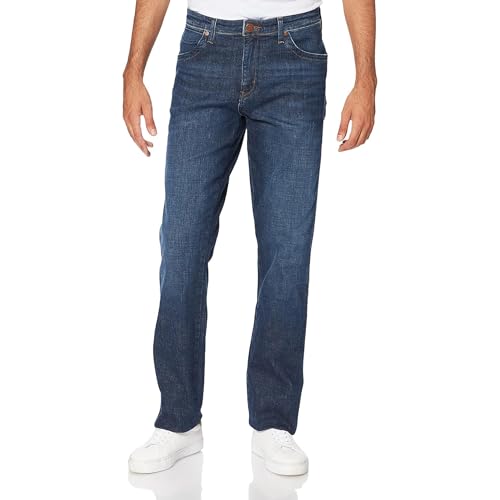 Wrangler Herren Texas Low Stretch Straight Jeans, Night Break, 30W / 30L von Wrangler