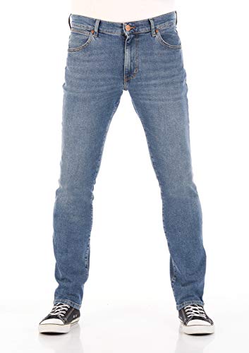 Wrangler Herren Larston Slim Jeans, Blue Fire 77W, 38W / 34L von Wrangler