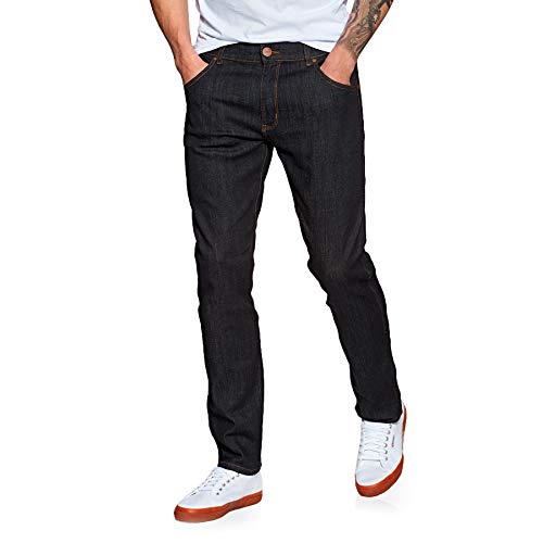 Wrangler Herren Larston Slim Jeans, Dark Rinse 90A, 27W / 32L von Wrangler