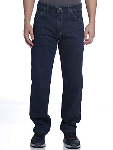 Wrangler Herren Performance Series Regular Fit Denim Jeans - Blau - 50W / 32L von Wrangler