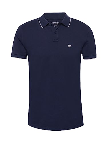 Wrangler Herren Polo Shirt, Navy, S von Wrangler