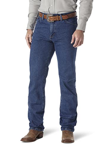 Wrangler Herren Premium Performance Cowboy-Schnitt Regular Fit Jeans, Dark Stone, 36W / 34L von Wrangler