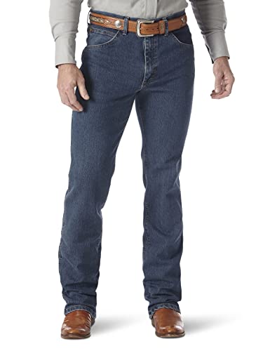 Wrangler Herren Premium Performance Cowboy Cut Comfort Wicking Slim Fit Jeans, Vintage-Stein, 33W / 34L von Wrangler