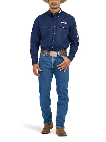 Wrangler Hochwertige Herren-Jeans, Cowboy-Schnitt, Normale Passform, Dark Stone, 42W / 30L von Wrangler