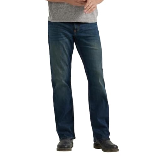 Wrangler Authentics Herren Premium Relaxed Fit Boot Cut Jeans, Dirt Road, 34W / 34L von Wrangler Authentics