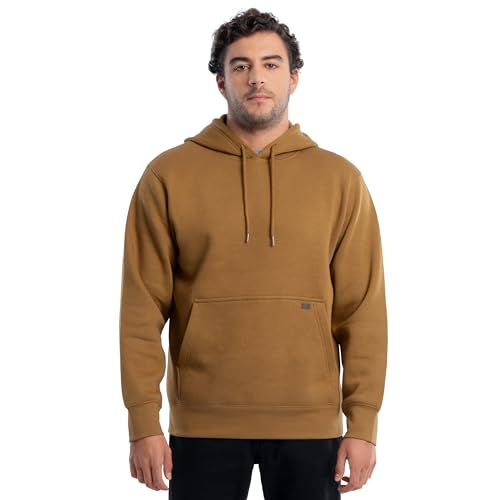 Wrangler Herren Pullover Hooded Sweatshirt with Front Pouch Pocket Kapuzenpullover, Entenbraun, Large von Wrangler