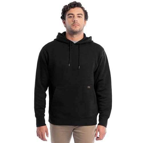 Wrangler Herren Pullover Hooded Sweatshirt with Front Pouch Pocket Kapuzenpullover, Schwarz, Large von Wrangler