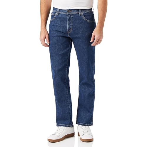 Wrangler Herren Regular Fit Jeans, Blau (Darkstone), 34W / 36L von Wrangler