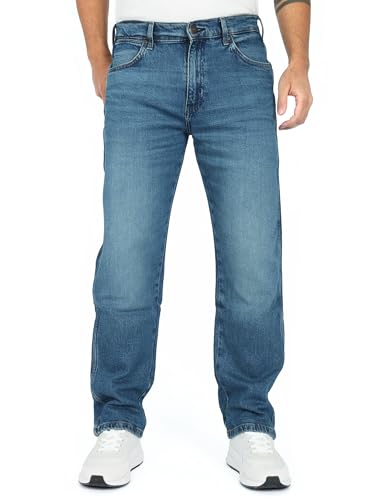 Wrangler - Herren Relaxed Straight Fit Stretch Jeans - Frontier, Größe:W36, Länge:L34 von Wrangler