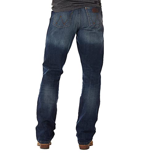 Wrangler Herren Retro Slim Fit Boot Cut Jeans, Jackson Loch, 34W / 36L von Wrangler