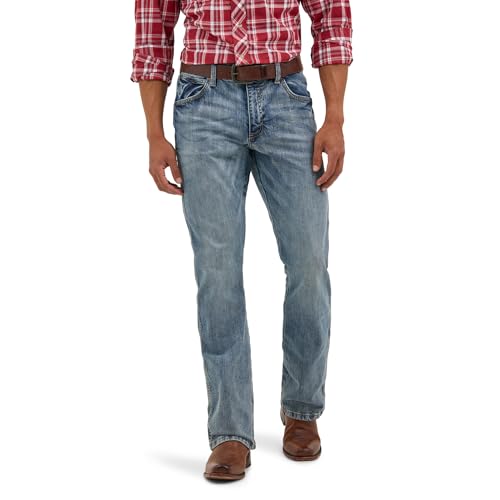 Wrangler Herren Retro Slim Fit Boot Cut Jeans, Greeley, 42W / 34L von Wrangler
