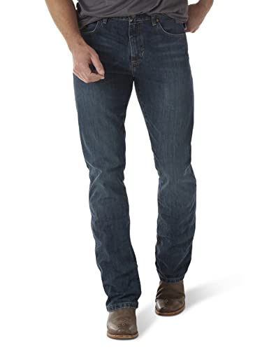Wrangler Herren-Jeans, hohe Größe, Retro, schmale Passform, Bootcut, River Wash, 33W / 36L von Wrangler
