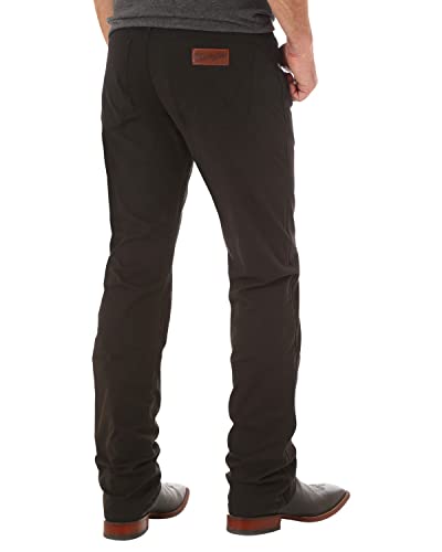 Wrangler Herren Retro Slim Fit Straight Leg Jeans, Schwarz, 34W / 30L von Wrangler