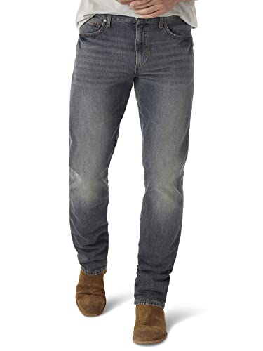 Wrangler Herren Retro Slim Straight Jeans, Dunkler Ritter, 42W / 34L EU von Wrangler