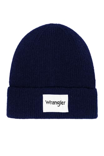 Wrangler Herren Rib Beanie Hat, Navy, Einheitsgr e EU von Wrangler