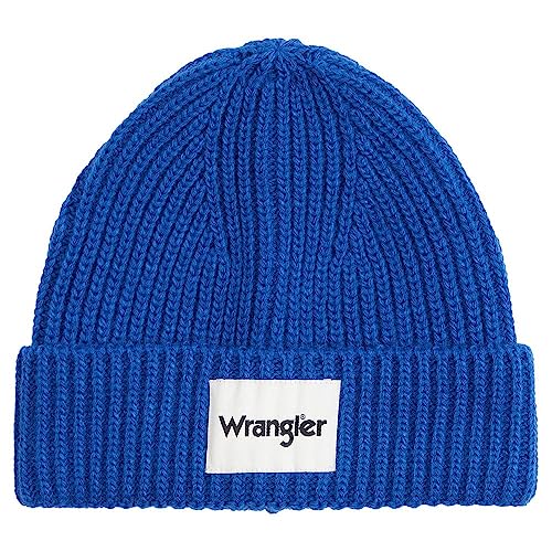 Wrangler Herren Rib Beanie Hat, TRUE BLUE, Einheitsgr e EU von Wrangler