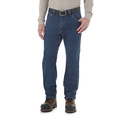 Wrangler Herren Rigg Workwear Five Pocket Jeans, Mid Stone, Bundweite: 91 cm, beinlänge: 76 cm (36 W / 30 L) von Wrangler