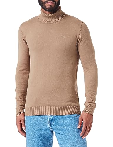 Wrangler Herren Roll Neck Knit Sweater, Lead Grey, XL EU von Wrangler