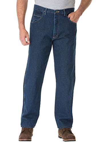 Wrangler Herren Rugged Wear Relaxed Fit Jeans, Antik-Marineblau, 48W / 34L EU von Wrangler