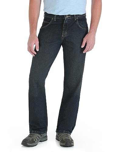 Wrangler Herren Rugged Wear Relaxed Straight Fit Jeans - Blau - 36W / 29L von Wrangler