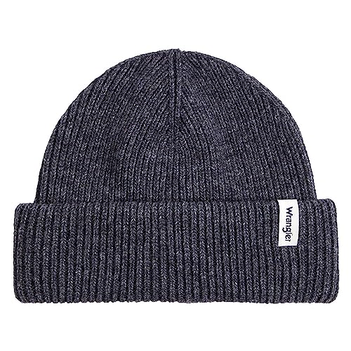 Wrangler Herren Sign Off Beanie Hat, DARK GREY MELEE, Einheitsgr e EU von Wrangler