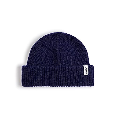 Wrangler Herren Sign Off Beanie Hat, Navy, Einheitsgr e EU von Wrangler