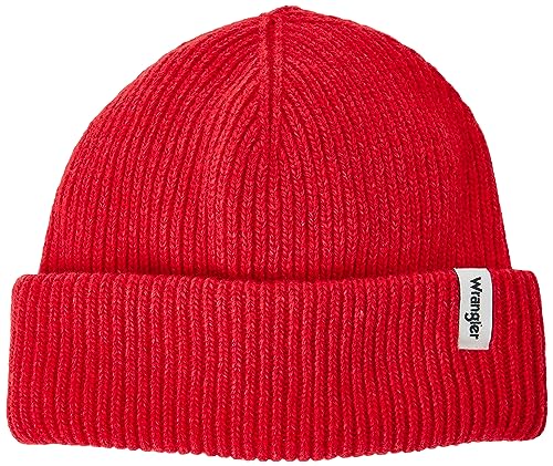 Wrangler Herren Sign Off Beanie Hat, Rot, Einheitsgr e EU von Wrangler