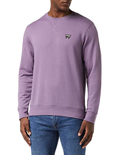 Wrangler Herren Sign Off Crew Sweatshirt, Purple SAGE, XXL Große Größen von Wrangler