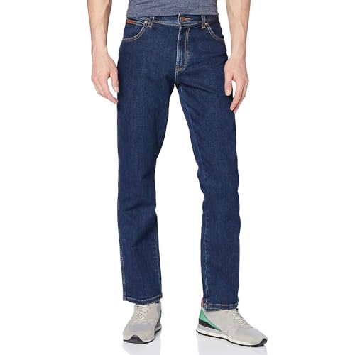 Wrangler Herren Texas Straight Jeans, Darkstone, 34W / 34L EU von Wrangler