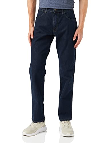 Wrangler Herren Regular Fit Jeans, Blau (Darkstone), 34W / 34L von Wrangler