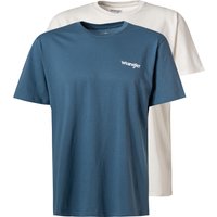 Wrangler Herren T-Shirts blau von Wrangler