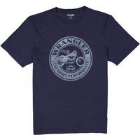Wrangler Herren T-Shirt blau von Wrangler