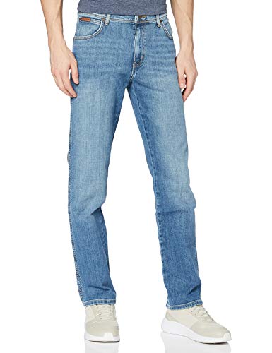 Wrangler Herren Texas Low Stretch Straight Jeans, Worn Broke, 32W / 34L von Wrangler