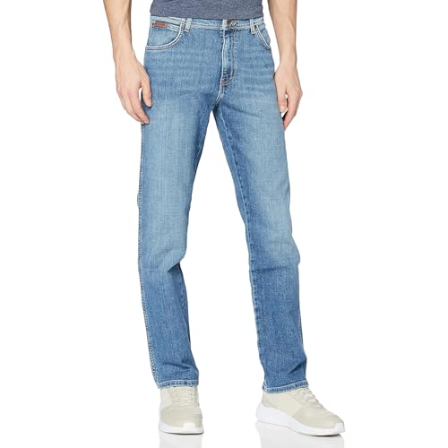 Wrangler Herren Texas Low Stretch Straight Jeans, Worn Broke, 33W / 34L EU von Wrangler