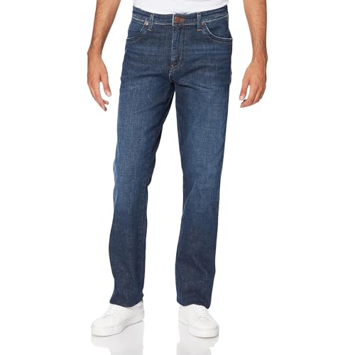 Wrangler Herren Texas Straight Jeans, Blau (Night Break), 34W / 36L EU von Wrangler