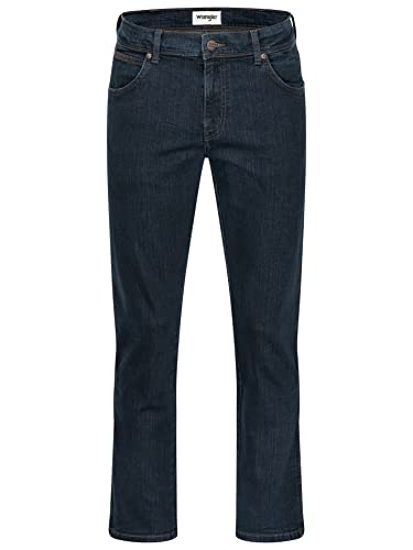 Wrangler Herren Texas Stretch Jeans Herrenjeans Regular Fit Authentic Straight (W31/L32, Blue Black) von Wrangler