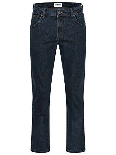 Wrangler Herren Texas Stretch Jeans Herrenjeans Regular Fit Authentic Straight (W40/L34, Blue Black) von Wrangler